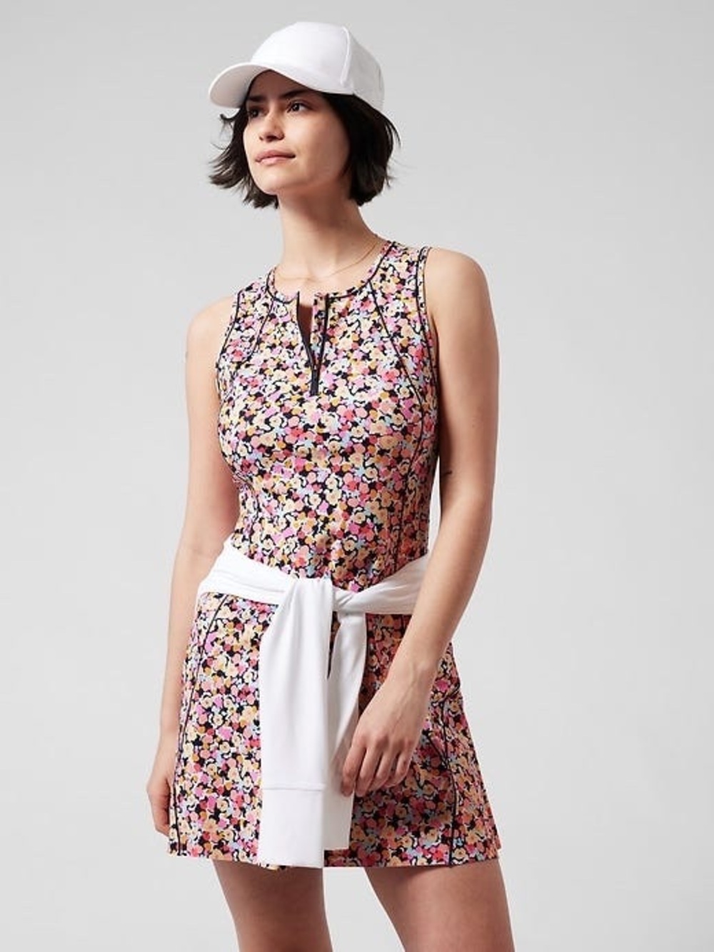 Athleta Ace Tennis Dress Floral Print in Size Large - C11-695